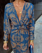 Violet | Women’s Wedding Guest A-Line Maxi Dress