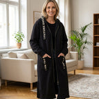 Amanda - Long Hooded Sweatshirt Coat