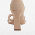 Orlissa | Women's Open Toe Block Heel Pumps