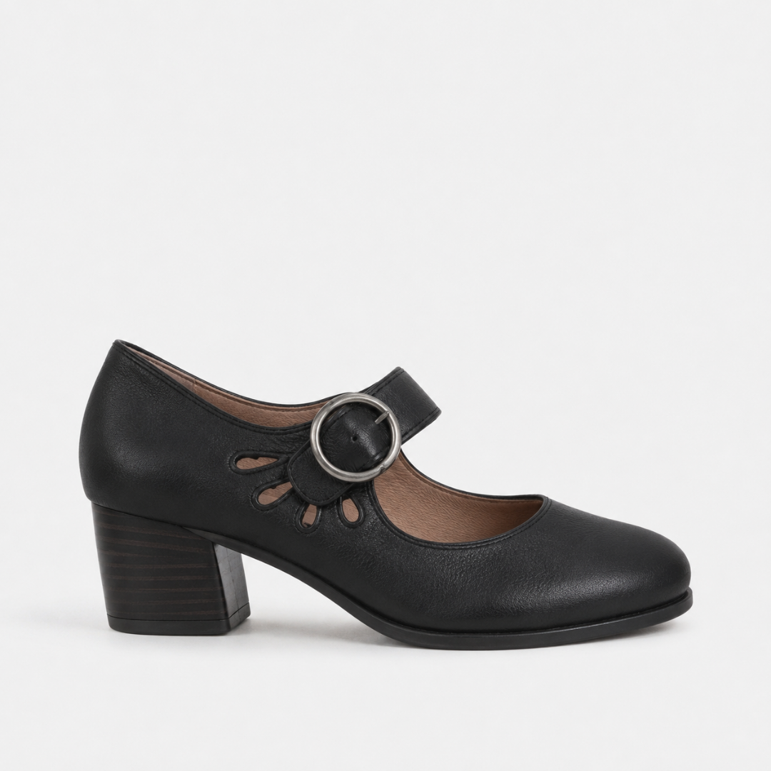 Karis | Leather Court Shoes