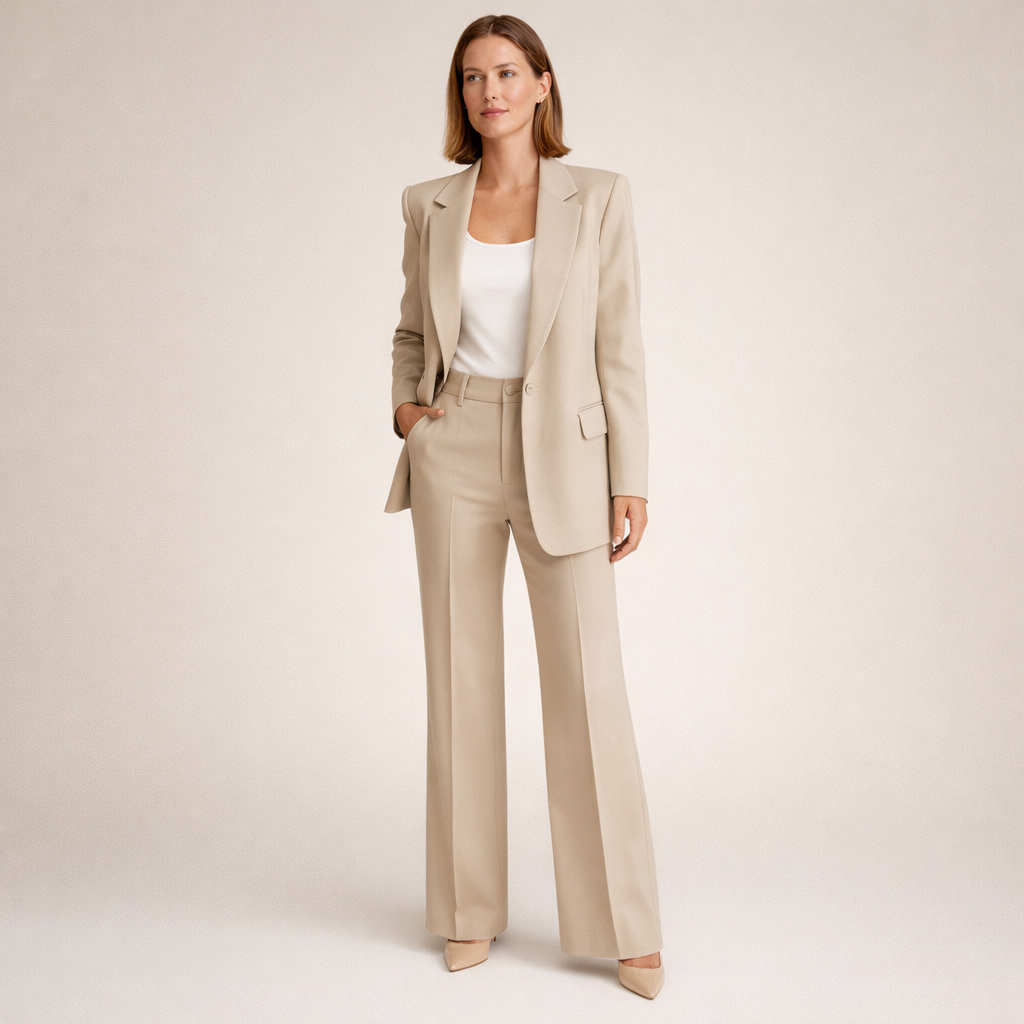 Vanessa™ | Elegant suit set with flared trousers