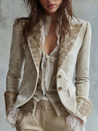 Women’s Embroidered Tailored Blazer