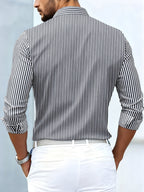 Timmy - Vintage Striped Long Sleeve Shirt
