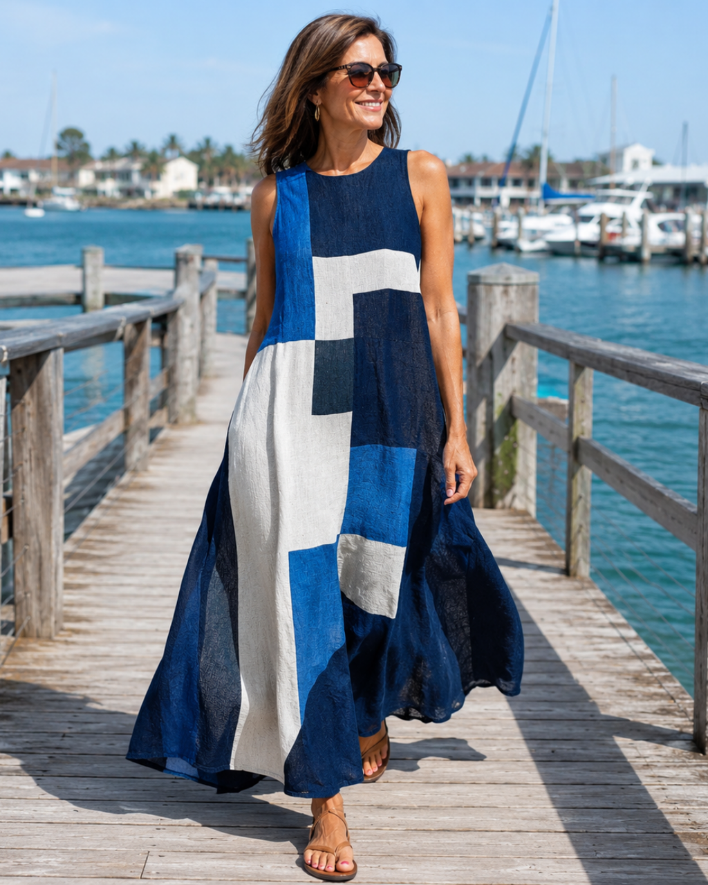 Wilma™ Color Block Maxi Dress