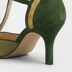 Coralise | Women's Two-Tone Kitten Heel Slingback Pumps