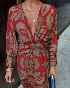 Violet | Women’s Wedding Guest A-Line Maxi Dress