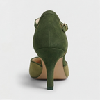 Coralise | Women's Two-Tone Kitten Heel Slingback Pumps