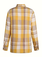Herine - Gingham Long Sleeve Summer Shirt