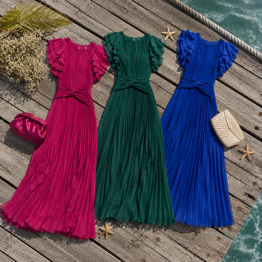 Lara | Classic Pleated Dress