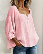 Fiona - Breezy Cotton Linen Blouse