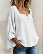 Fiona - Breezy Cotton Linen Blouse