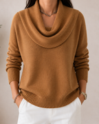 Caralina™ | Elegant Cowl Neck Knit Jumper