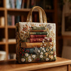 Sack Artisanal Matelassé - Floral Motif