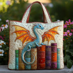 Sack Matelassé - Dragon Emerald Guardian of the Books