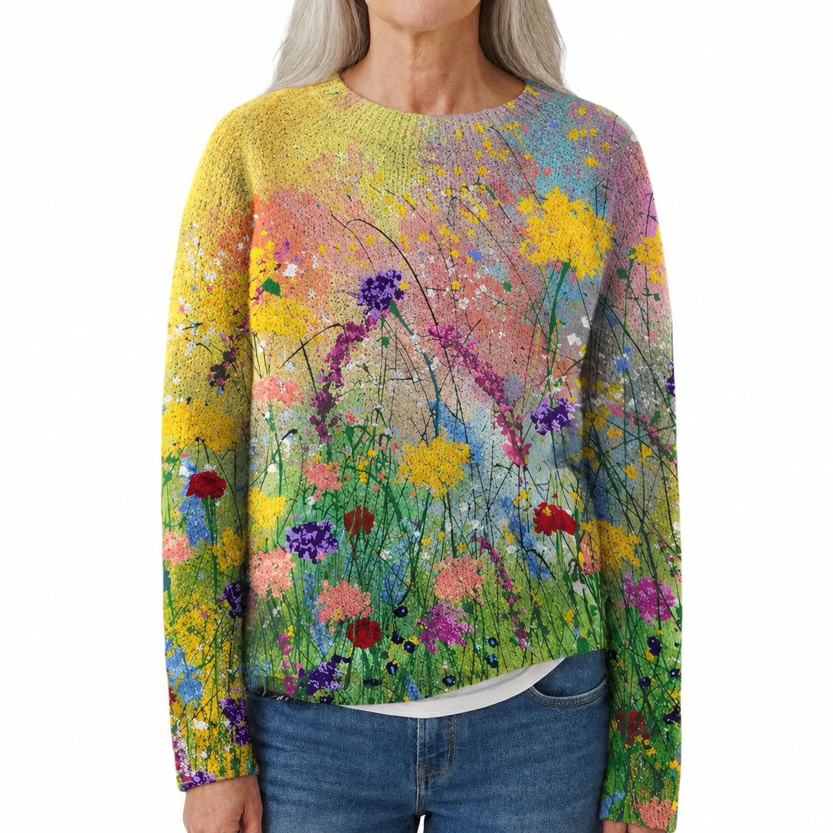 Adriana - Retro Scandinavian knitted sweater