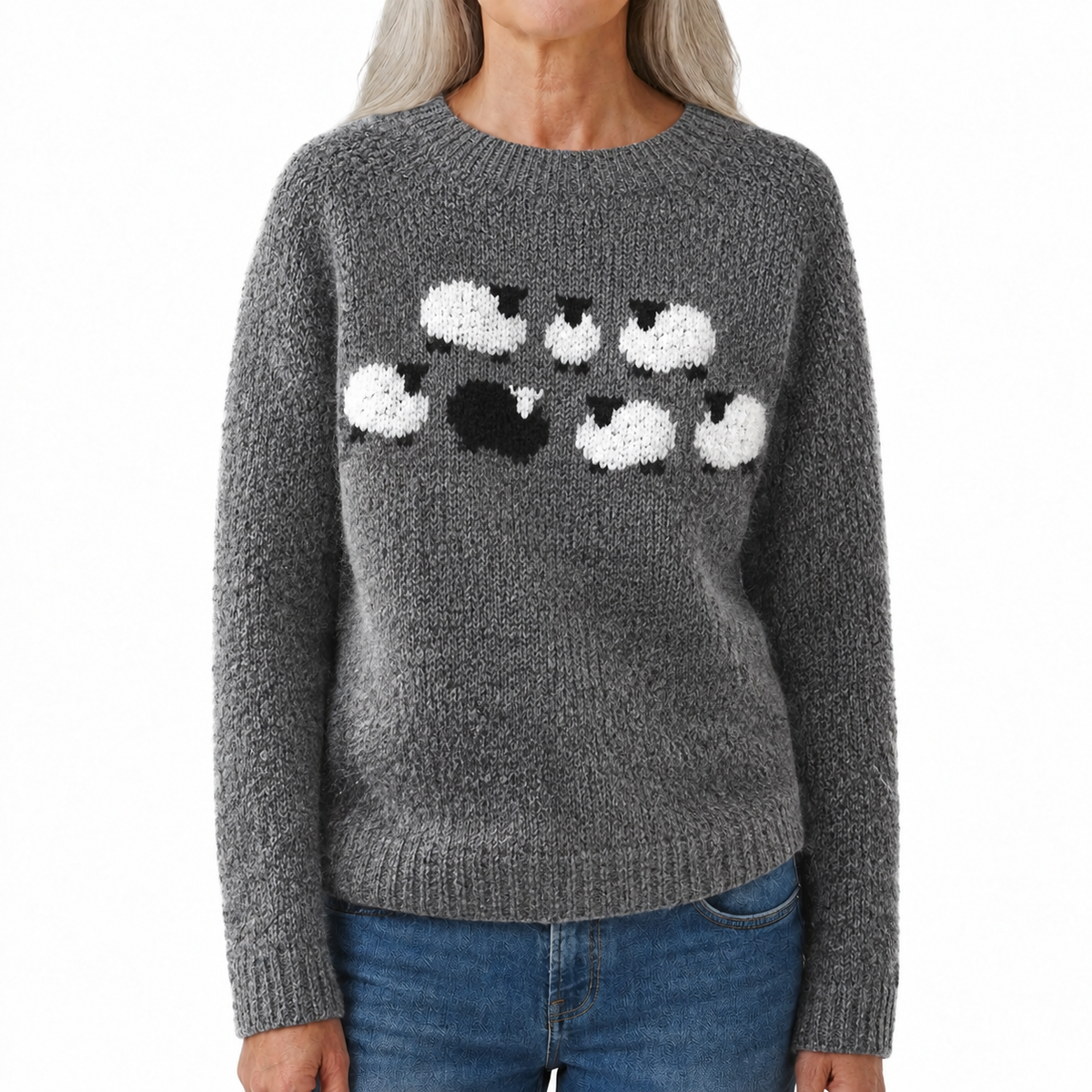 Alice - Retro Scandinavian knitted sweater