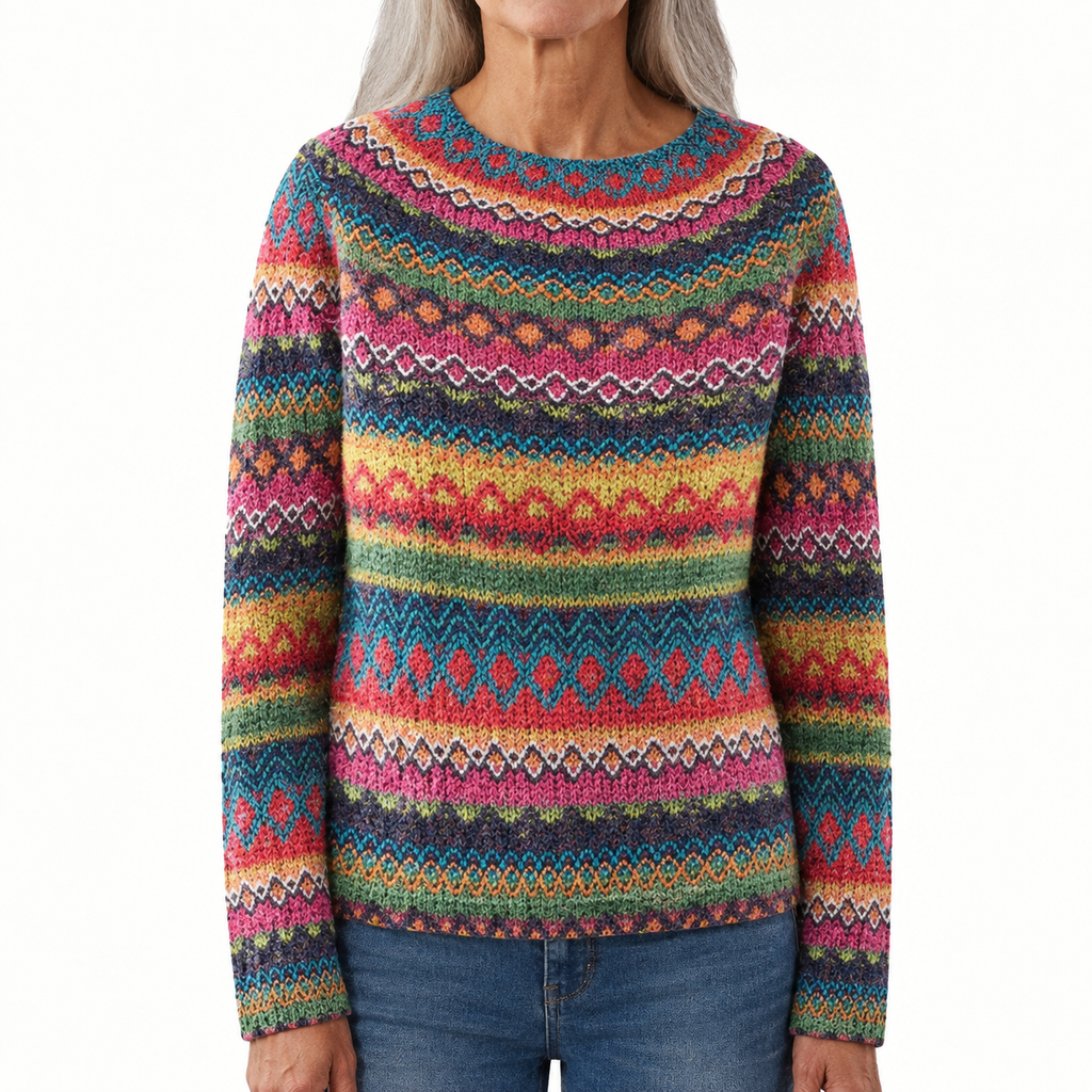 Aurora - Retro Scandinavian knitted sweater