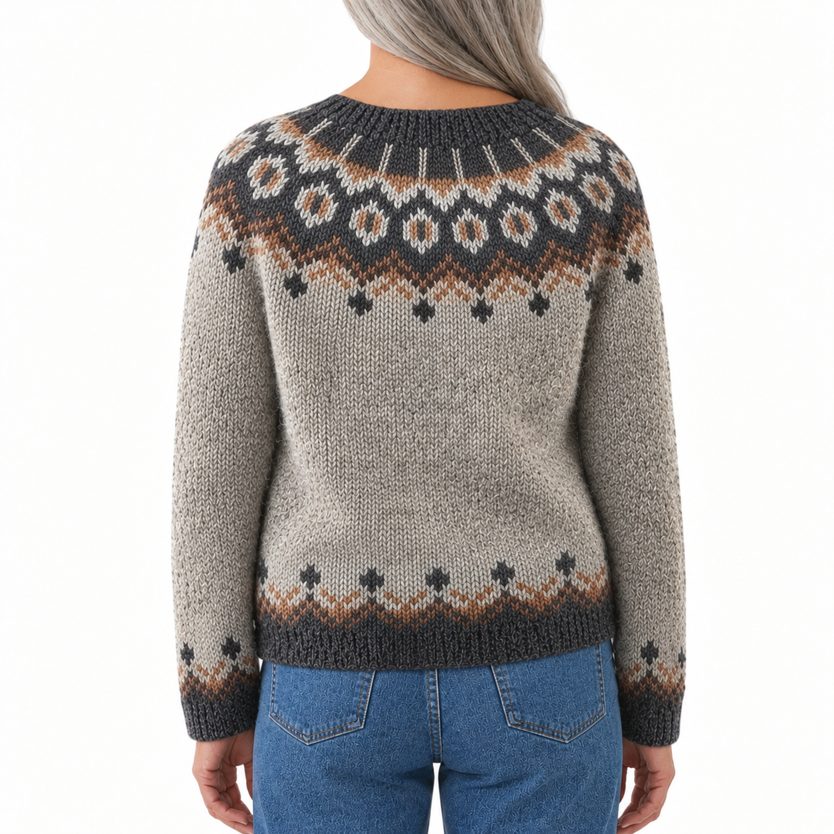 Brenda - Retro Scandinavian knitted sweater