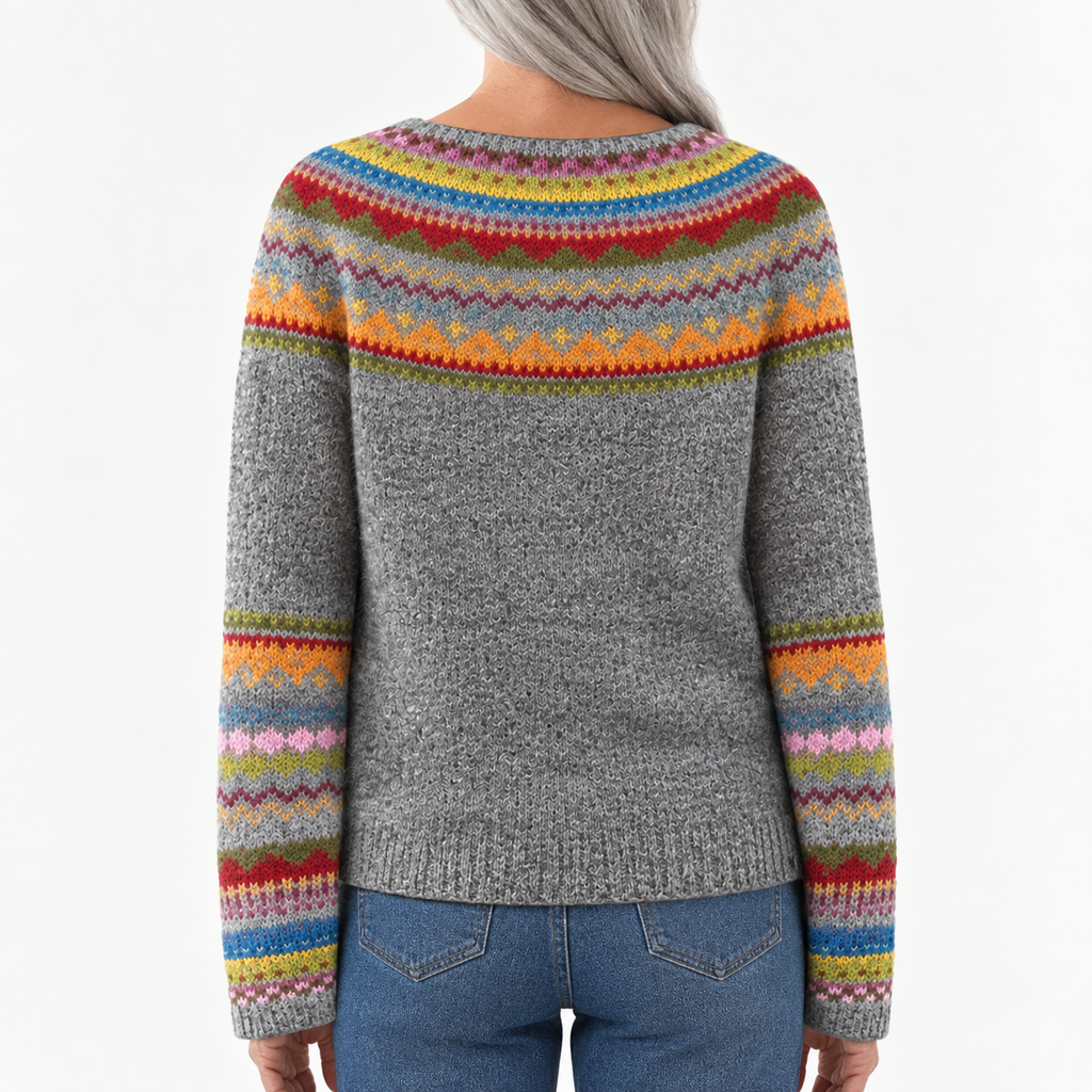 Charlotte - Retro Scandinavian knitted sweater