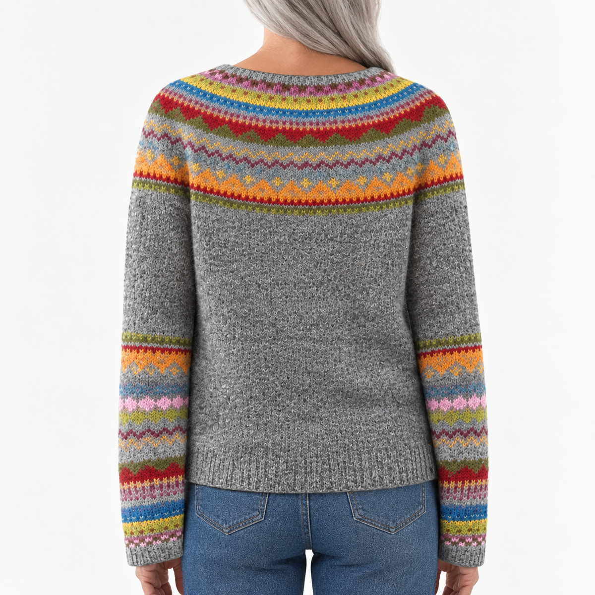 Charlotte - Retro Scandinavian knitted sweater