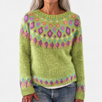 Sandra - Retro Scandinavian knitted sweater