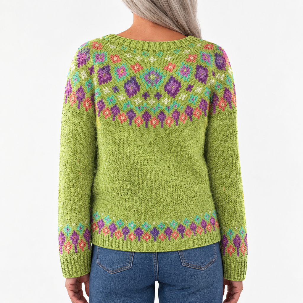 Sandra - Retro Scandinavian knitted sweater