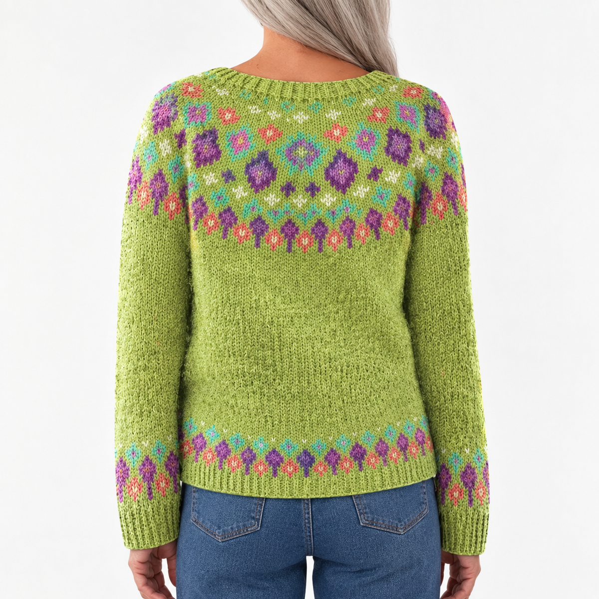 Sandra - Retro Scandinavian knitted sweater