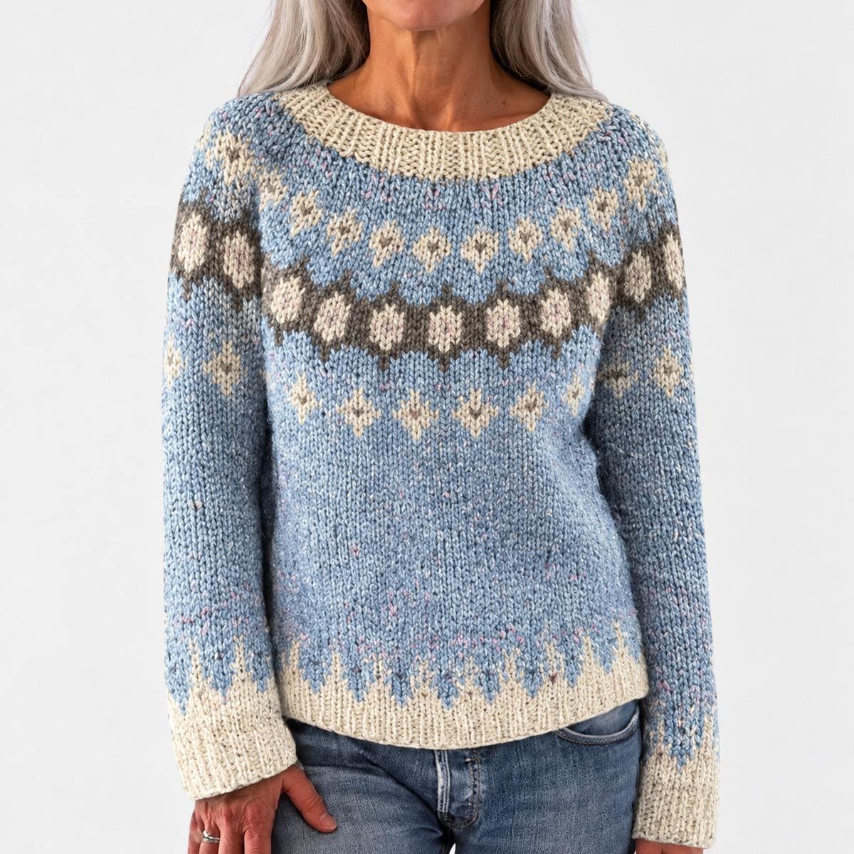 Christine - Retro Scandinavian knitted sweater