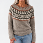 Debbie - Retro Scandinavian knitted sweater