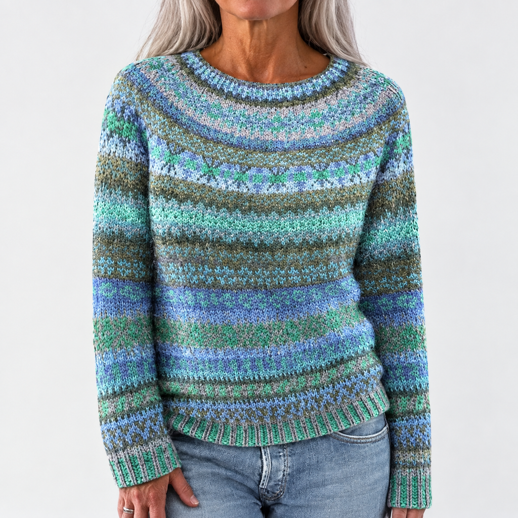 Diane - Retro Scandinavian knitted sweater