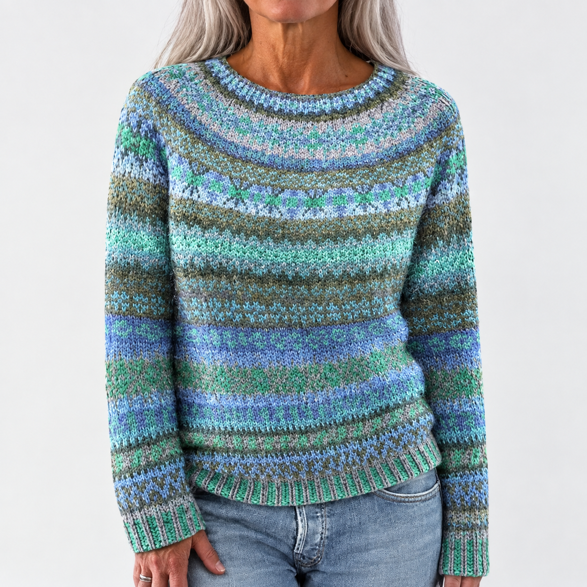 Diane - Retro Scandinavian knitted sweater