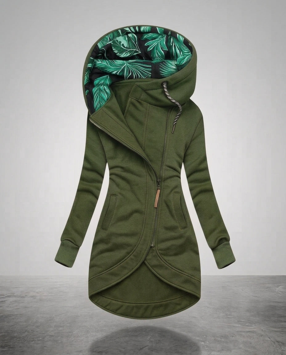 Women's Long Hooded Quilted Coat