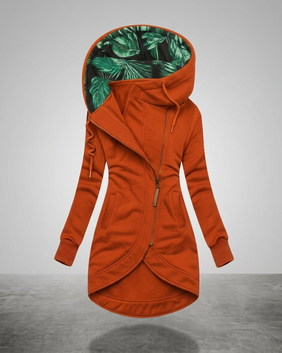 Women's Long Hooded Quilted Coat