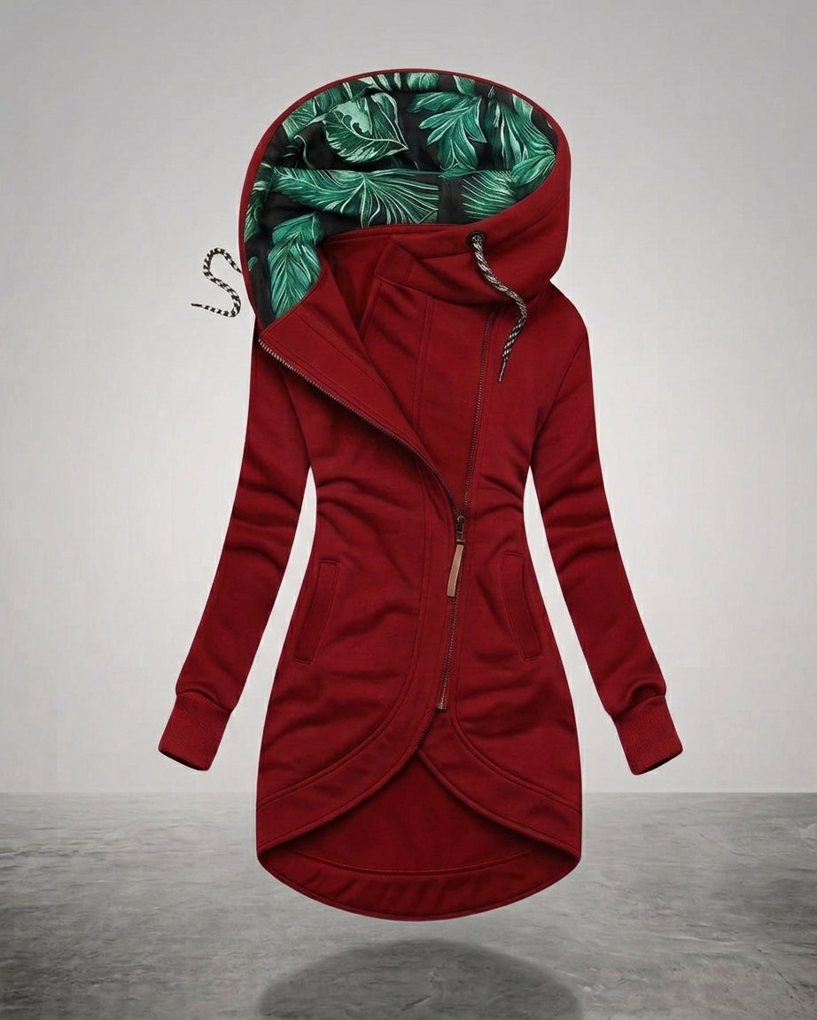 Women's Long Hooded Quilted Coat