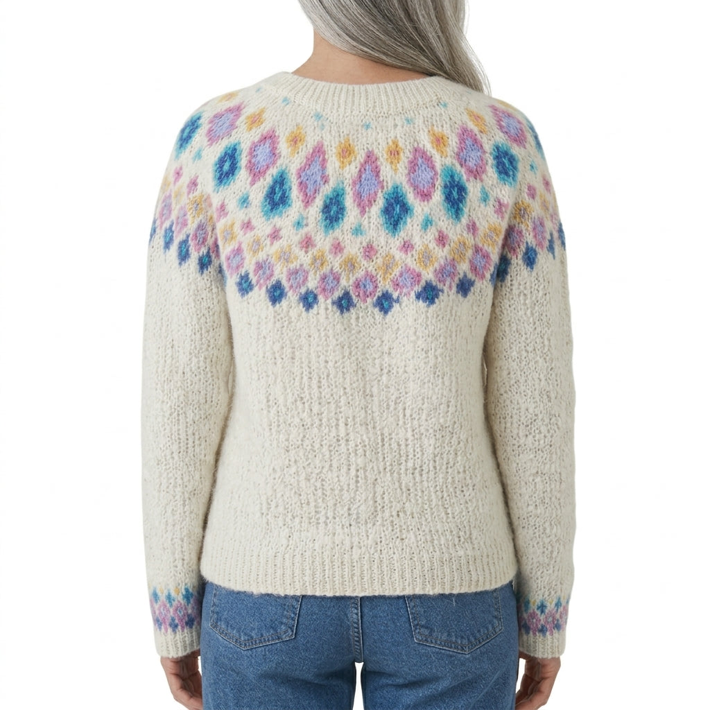 Mary - Retro Scandinavian knitted sweater