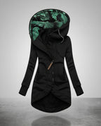 Women's Long Hooded Quilted Coat