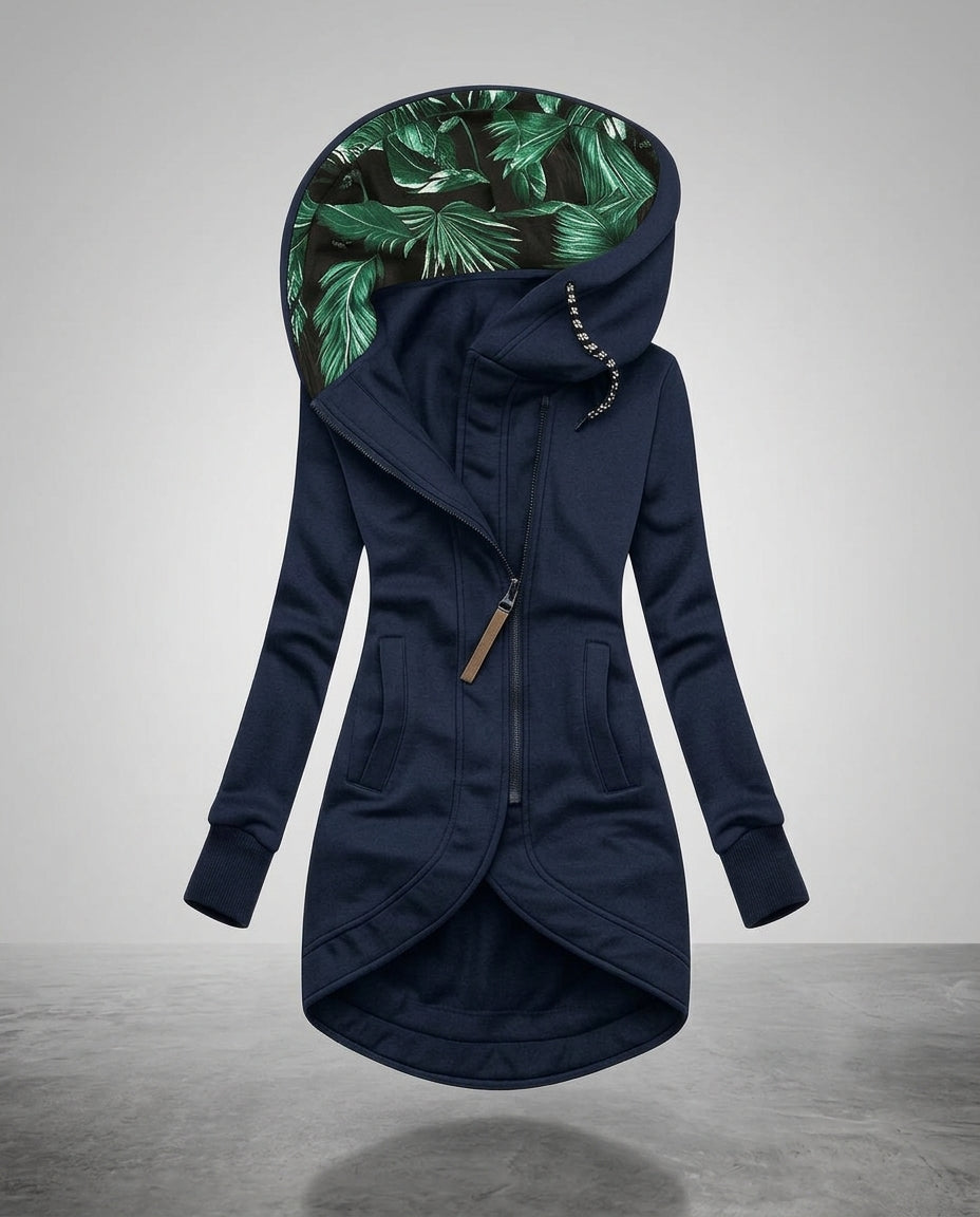 Women's Long Hooded Quilted Coat