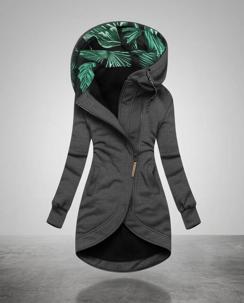 Women's Long Hooded Quilted Coat