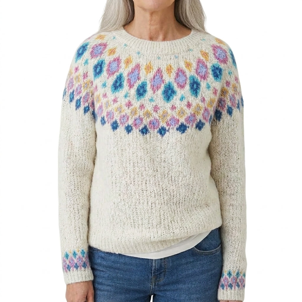 Mary - Retro Scandinavian knitted sweater