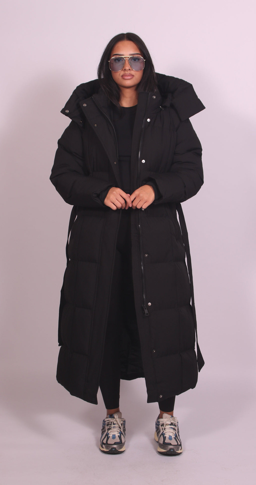 Denise – Hooded Puffer Longline Coat