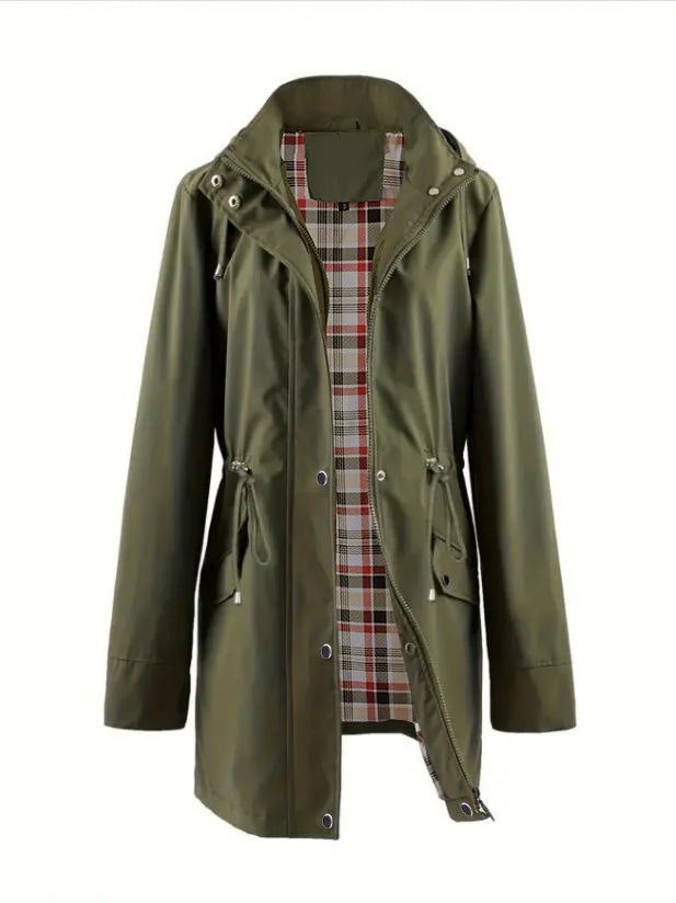 Alondra - Tartan-Lined Rain Parka
