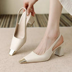 Layla | Pointed Toe Slingback Heels