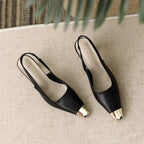 Layla | Pointed Toe Slingback Heels