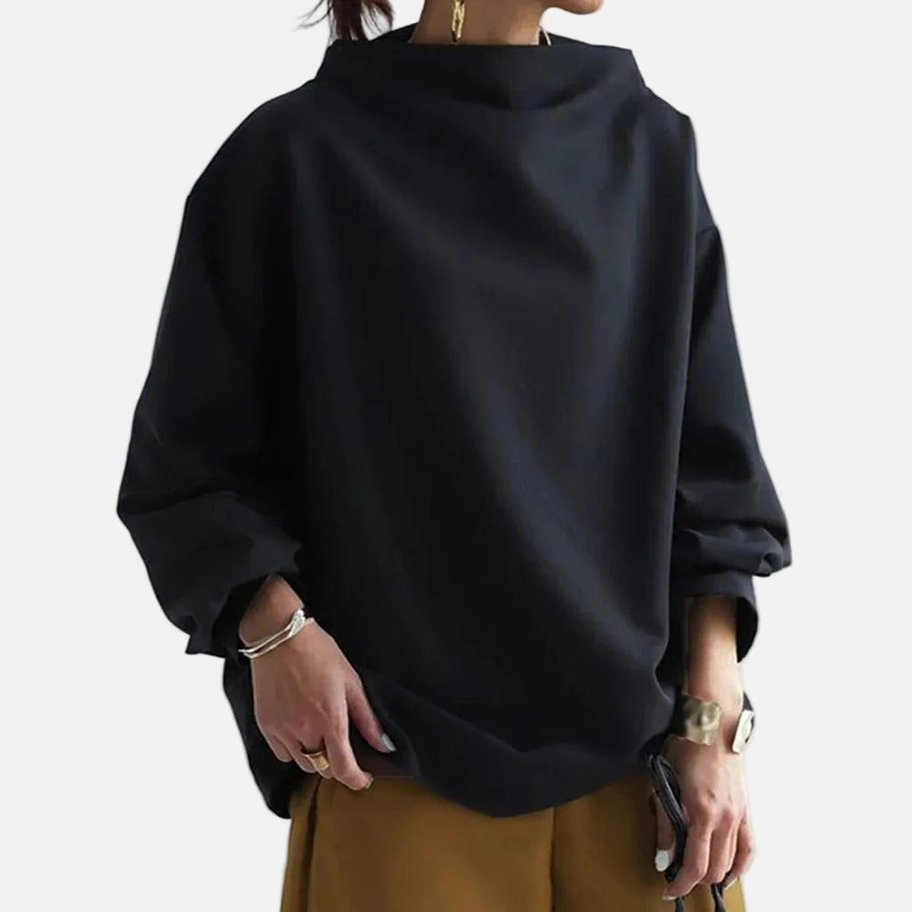 Isabella - Soft Knit Top with High Neck