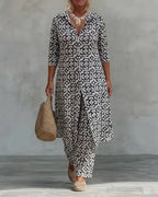 Sara™ | Button-Up Two-Piece Set