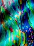 Aya – Abstract Watercolor Blouse with Button Front
