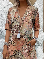 Roxanne | Vibrant Floral Wrap Midi Dress