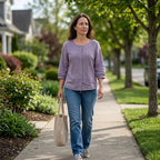 Lorrie - Embroidered Cotton and Linen Blouse