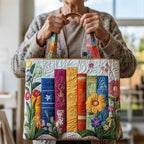 Sack Artisanal - Floral Library
