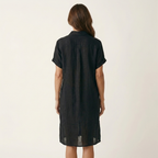 Nidalie | Midi Shirt Dress with Rolled Cuffs